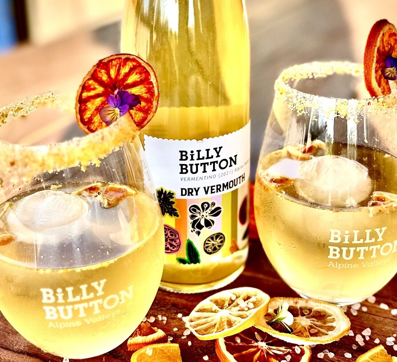 Yuzutini Cocktail - Billy Button 'Vermentino' Dry Vermouth